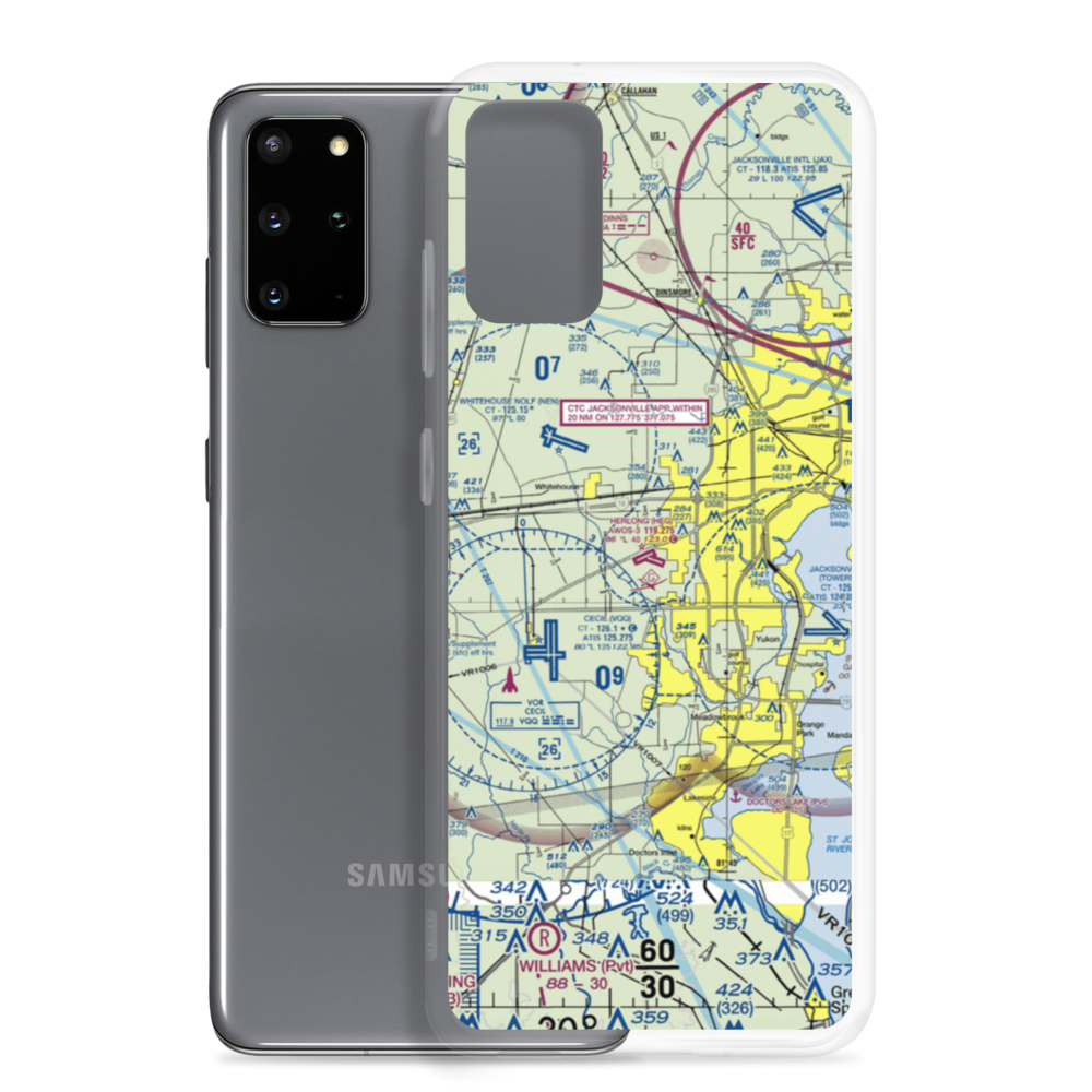 Herlong Airport (HEG) VFR Sectional Samsung Case Samsung Galaxy S20 Plus model shown