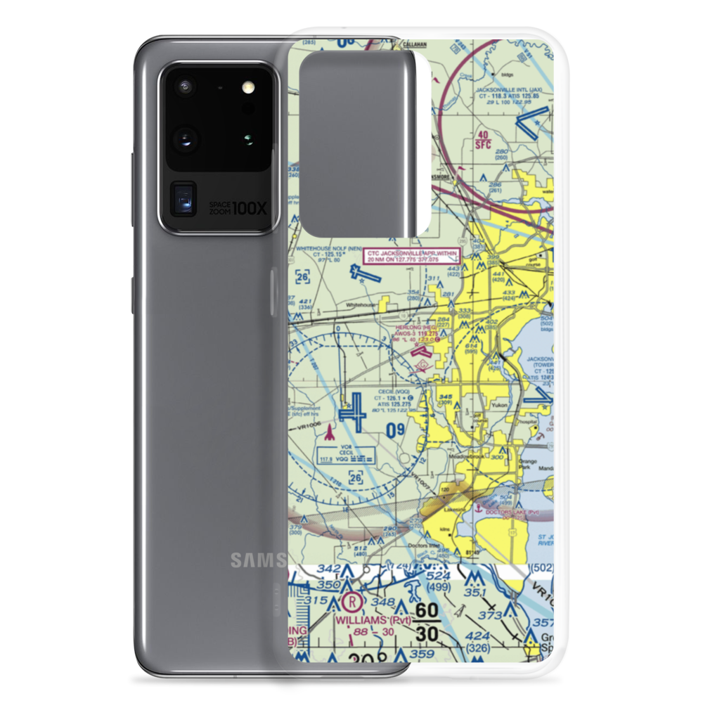 Herlong Airport (HEG) VFR Sectional Samsung Case Samsung Galaxy S20 Ultra model shown