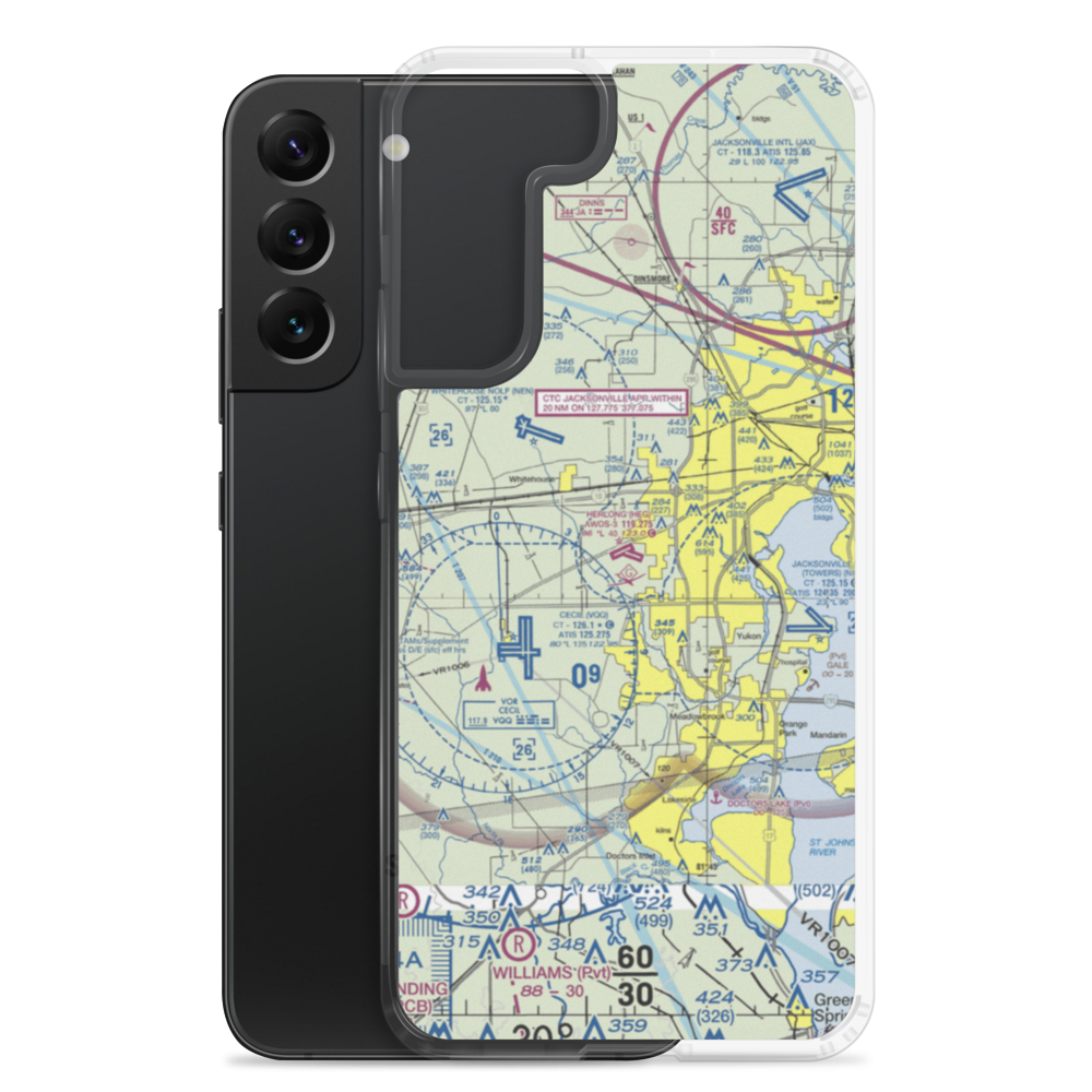 Herlong Airport (HEG) VFR Sectional Samsung Case Samsung Galaxy S22 Plus model shown
