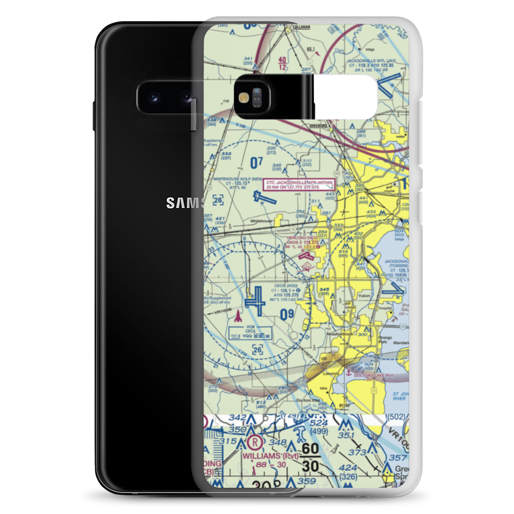 Herlong Airport (HEG) VFR Sectional Samsung Case Samsung Galaxy S10+ model shown