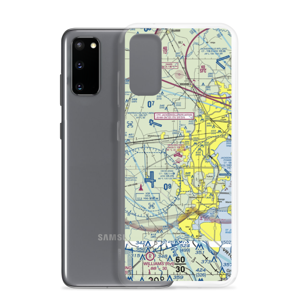 Herlong Airport (HEG) VFR Sectional Samsung Case Samsung Galaxy S20 model shown