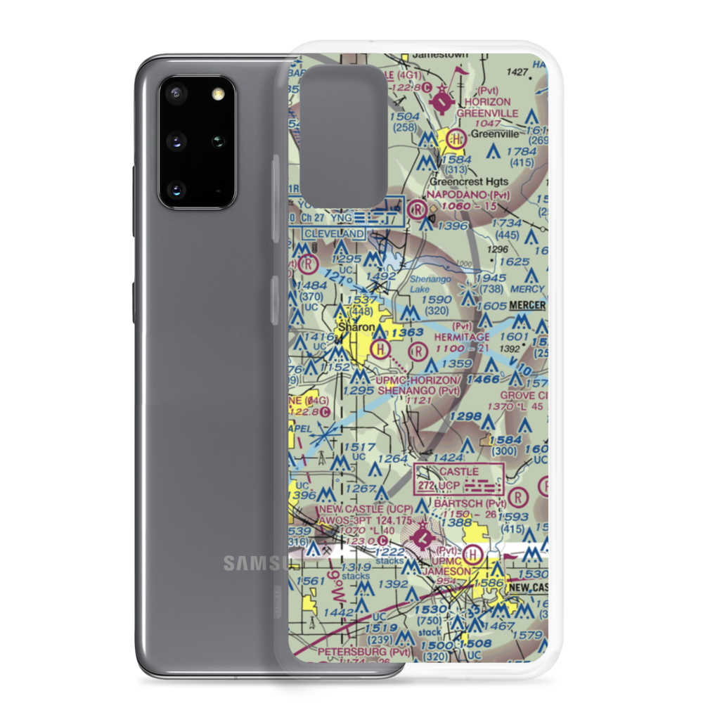 Hermitage Airport (PA22) VFR Sectional Samsung Case Samsung Galaxy S20 Plus model shown