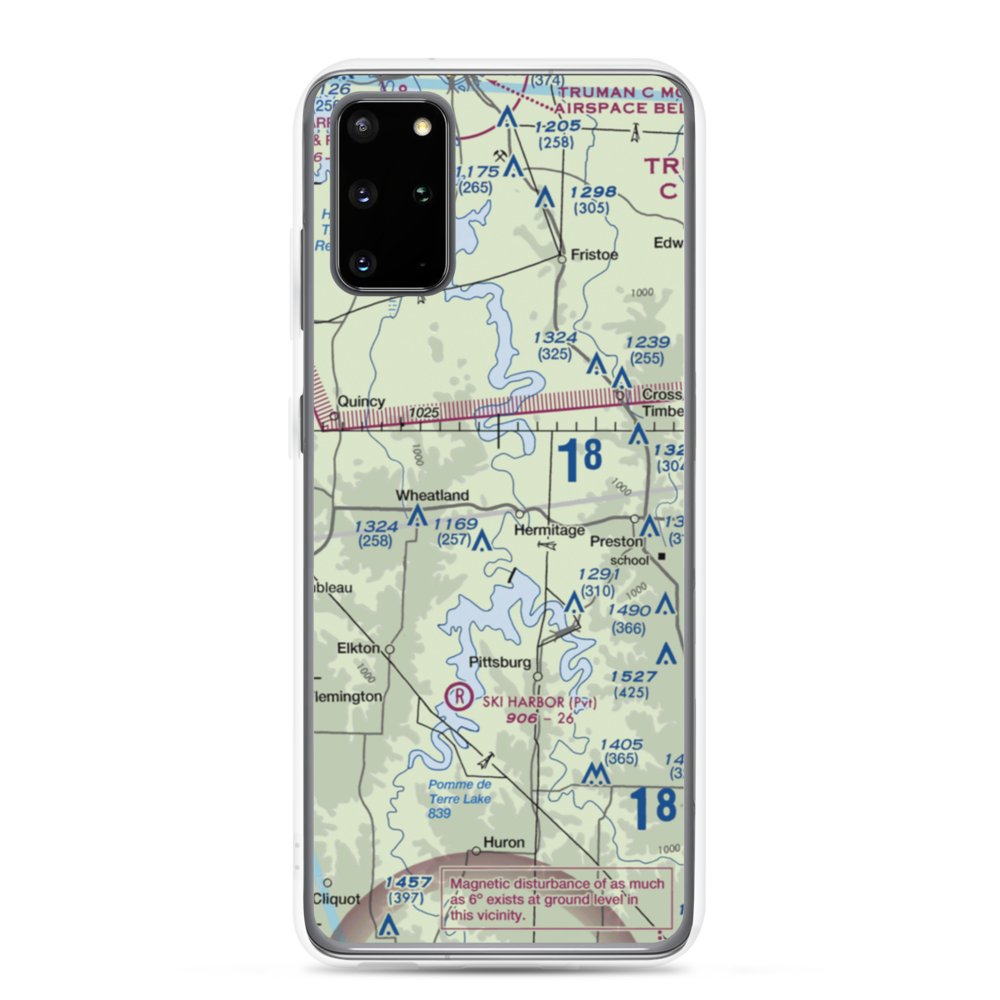 Hermitage Lions Heliport (3M1) VFR Sectional Samsung Case Samsung Galaxy S20 Plus model shown