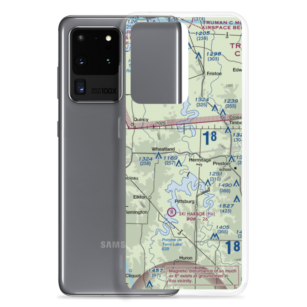 Hermitage Lions Heliport (3M1) VFR Sectional Samsung Case Samsung Galaxy S20 Ultra model shown