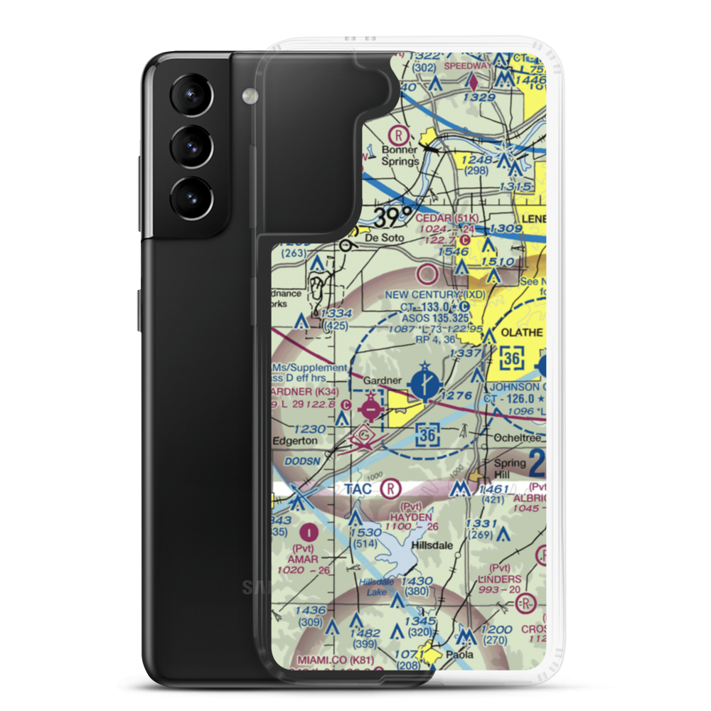 Hermon Farm Airport (SN59) VFR Sectional Samsung Case Samsung Galaxy S21 Plus model shown