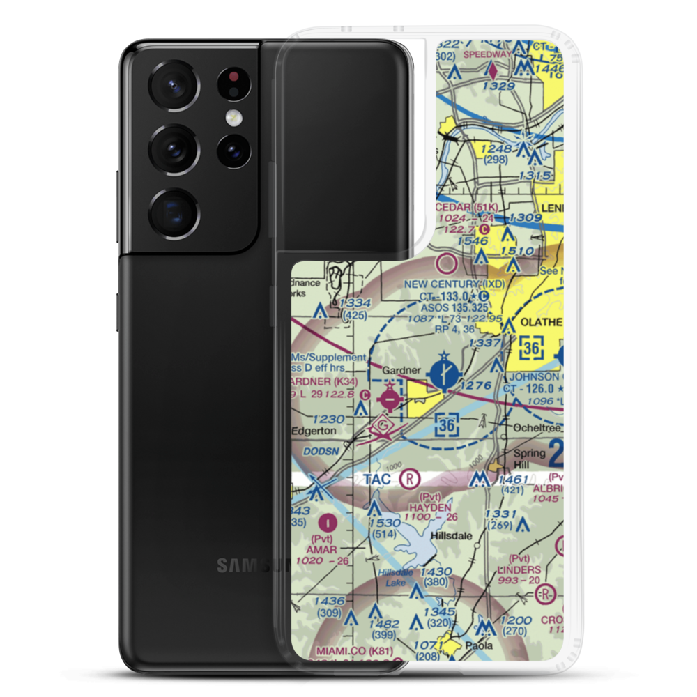 Hermon Farm Airport (SN59) VFR Sectional Samsung Case Samsung Galaxy S21 Ultra model shown