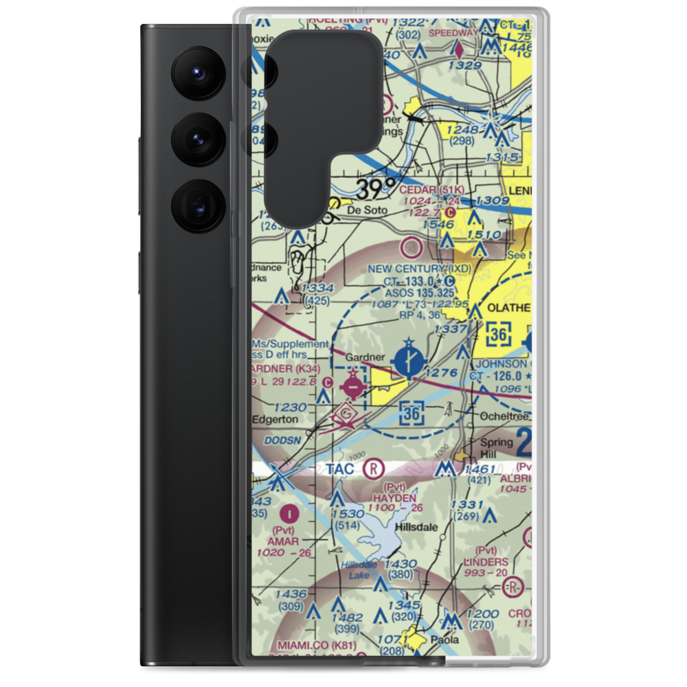 Hermon Farm Airport (SN59) VFR Sectional Samsung Case Samsung Galaxy S22 Ultra model shown