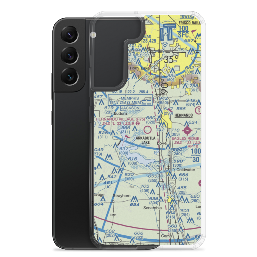 Hernando Village Airpark, Inc Airport (H75) VFR Sectional Samsung Case Samsung Galaxy S22 Plus model shown