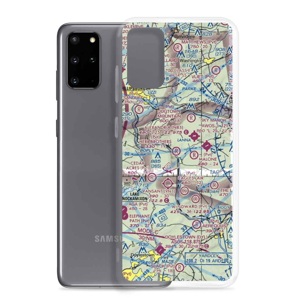 Herr Brothers Airport (NJ95) VFR Sectional Samsung Case Samsung Galaxy S20 Plus model shown