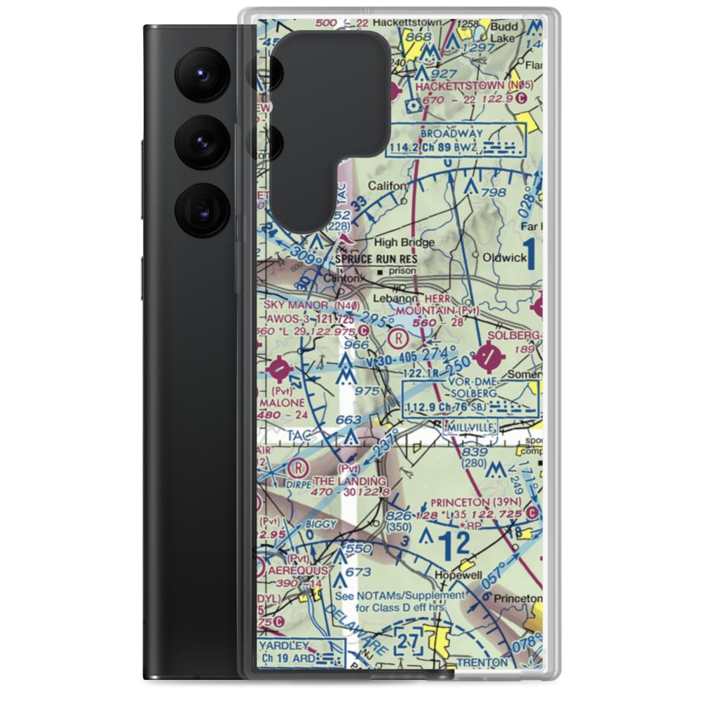 Herr Mountain Airport (5NJ2) VFR Sectional Samsung Case Samsung Galaxy S22 Ultra model shown