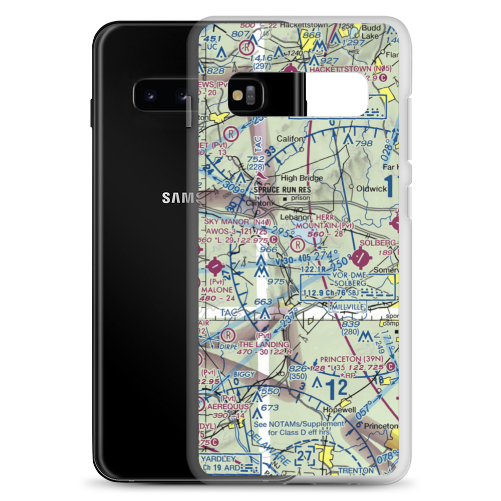 Herr Mountain Airport (5NJ2) VFR Sectional Samsung Case Samsung Galaxy S10+ model shown