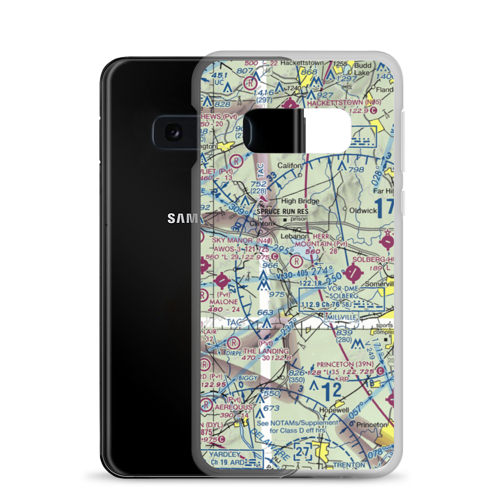 Herr Mountain Airport (5NJ2) VFR Sectional Samsung Case Samsung Galaxy S10e model shown