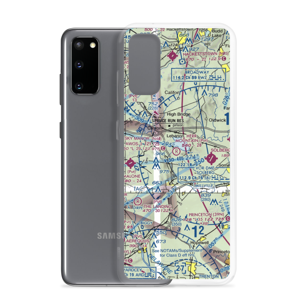 Herr Mountain Airport (5NJ2) VFR Sectional Samsung Case Samsung Galaxy S20 model shown