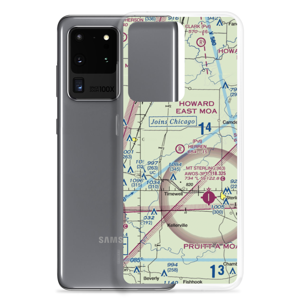 Herren Airport (IS56) VFR Sectional Samsung Case Samsung Galaxy S20 Ultra model shown