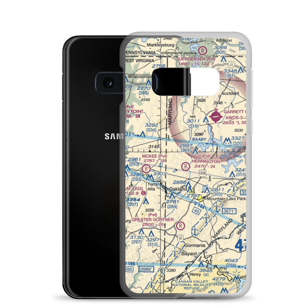 Herrington Field (42MD) VFR Sectional Samsung Case Samsung Galaxy S10e model shown