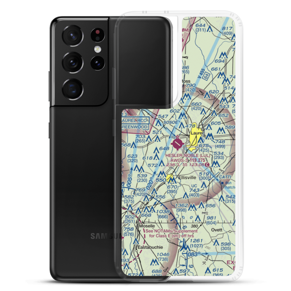 Hesler Noble Field (LUL) VFR Sectional Samsung Case Samsung Galaxy S21 Ultra model shown