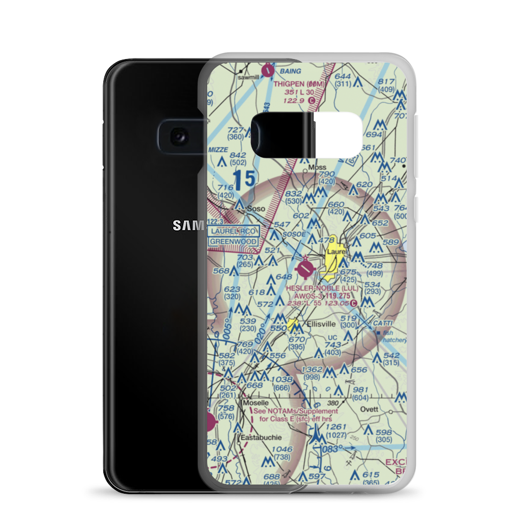 Hesler Noble Field (LUL) VFR Sectional Samsung Case Samsung Galaxy S10e model shown
