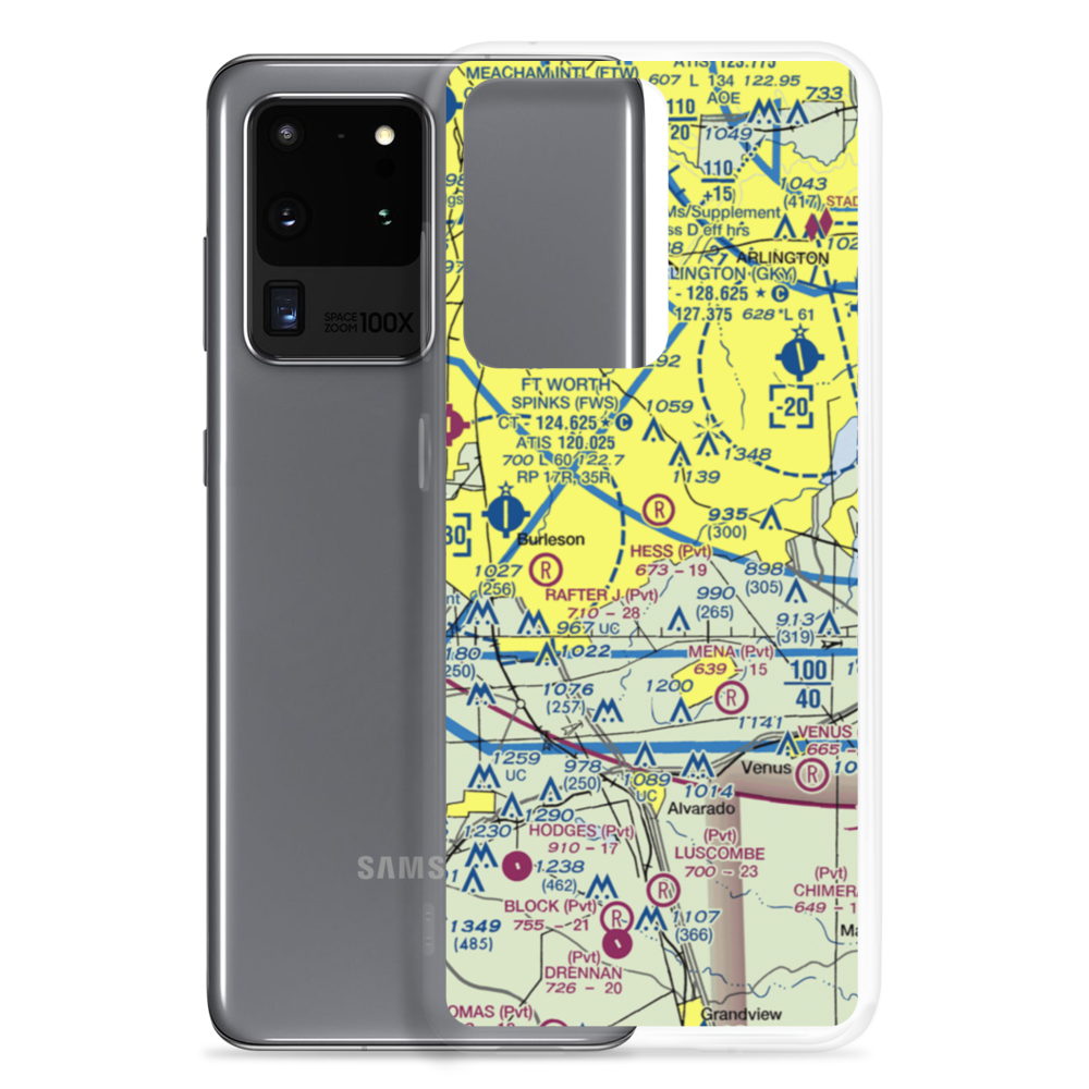 Hess Airport (6TX8) VFR Sectional Samsung Case Samsung Galaxy S20 Ultra model shown
