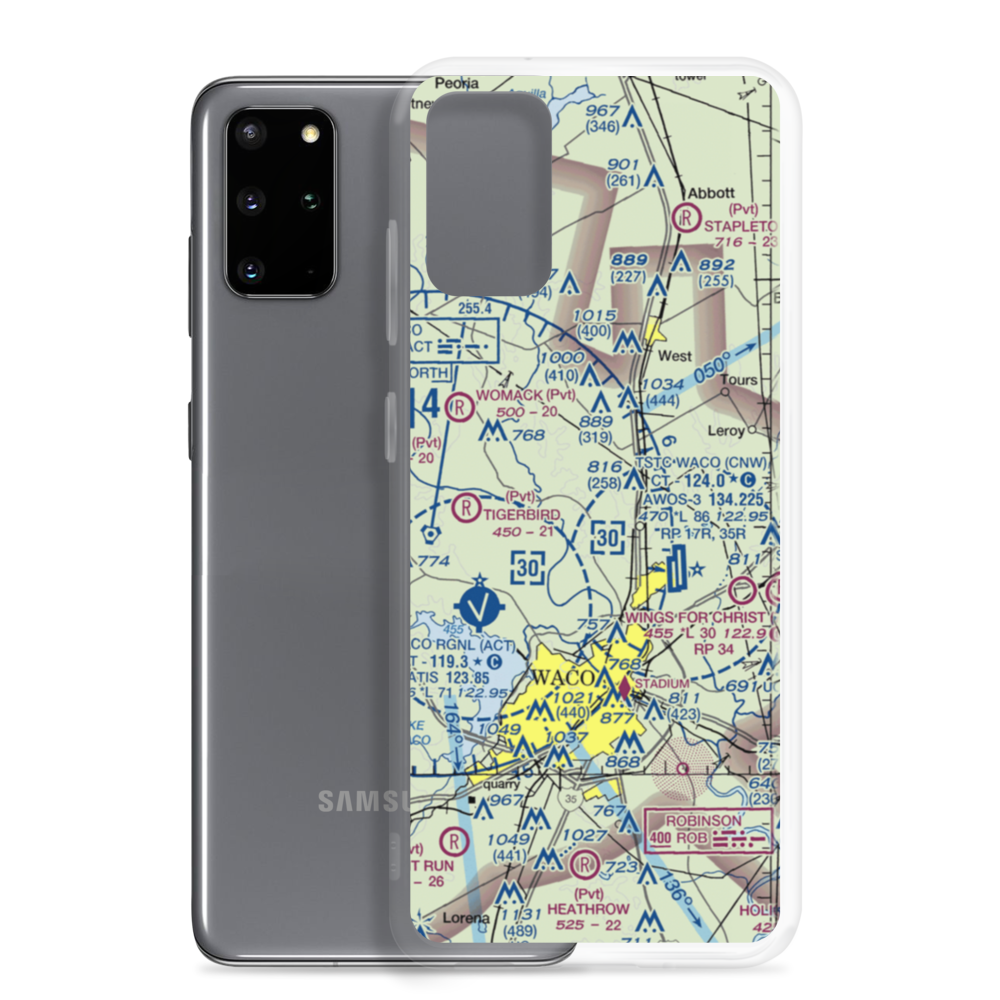 Hess Airport (US-0024) VFR Sectional Samsung Case Samsung Galaxy S20 Plus model shown