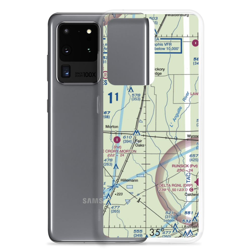 Hess Strip (AR50) VFR Sectional Samsung Case Samsung Galaxy S20 Ultra model shown