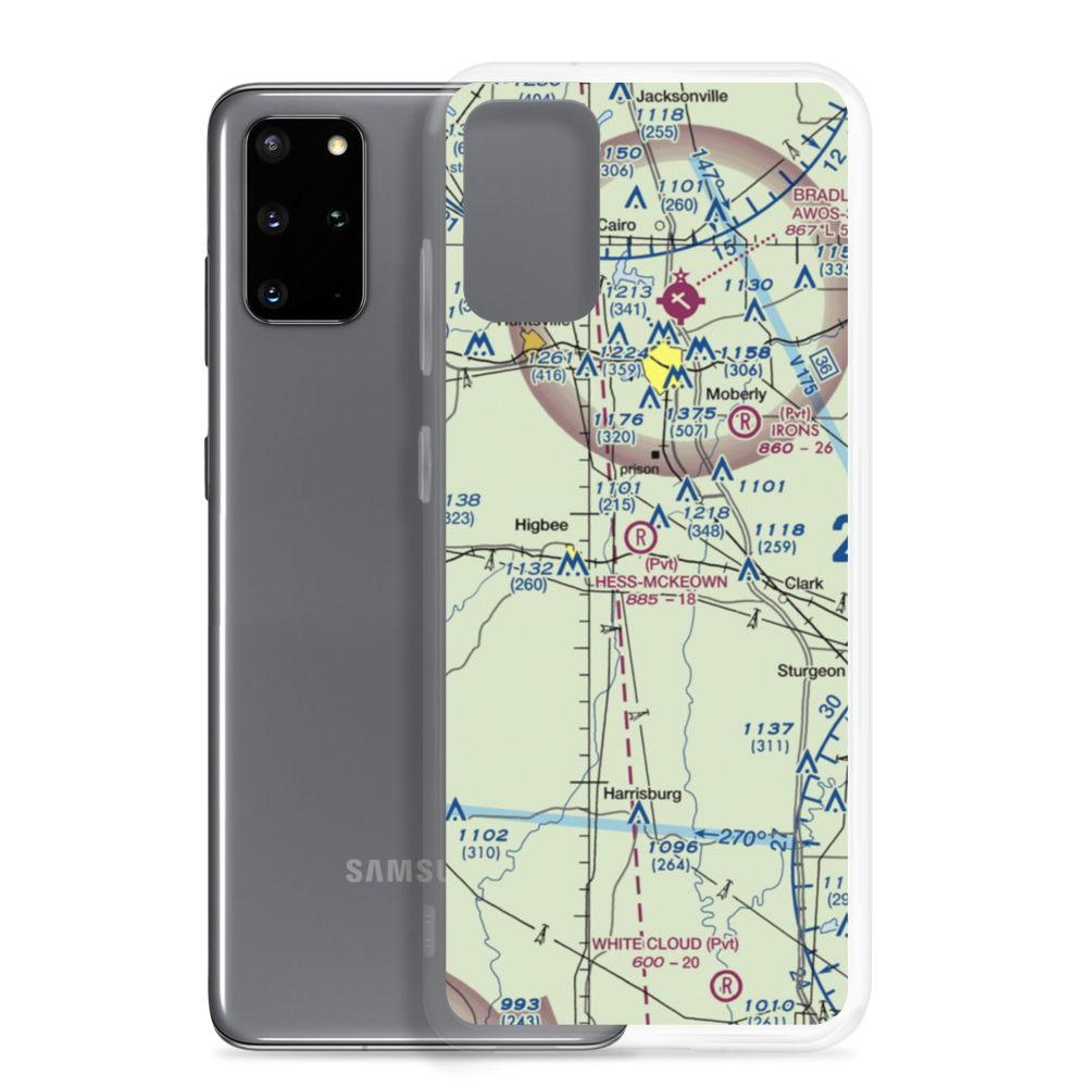 Hess-Mckeown Airport (69MO) VFR Sectional Samsung Case Samsung Galaxy S20 Plus model shown
