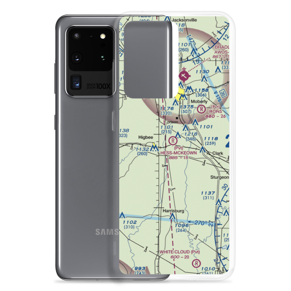 Hess-Mckeown Airport (69MO) VFR Sectional Samsung Case Samsung Galaxy S20 Ultra model shown