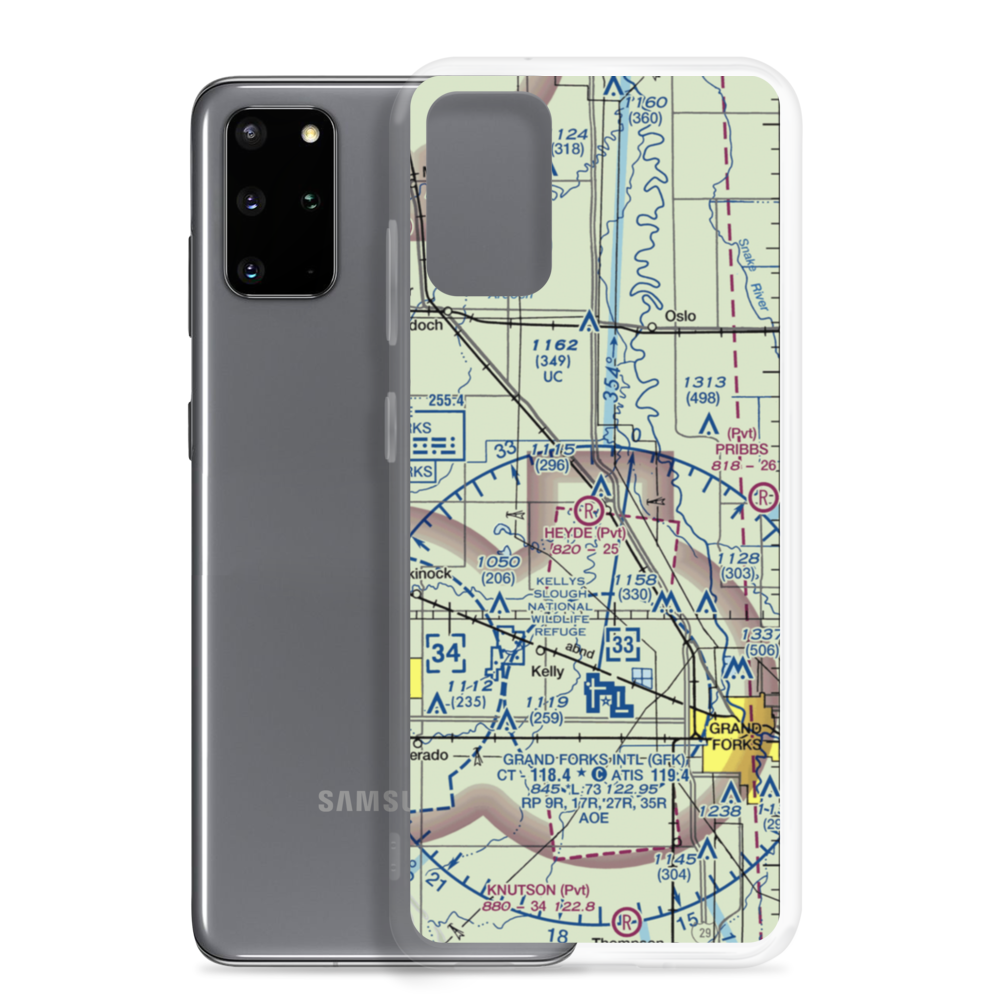 Heyde Airport (8ND4) VFR Sectional Samsung Case Samsung Galaxy S20 Plus model shown