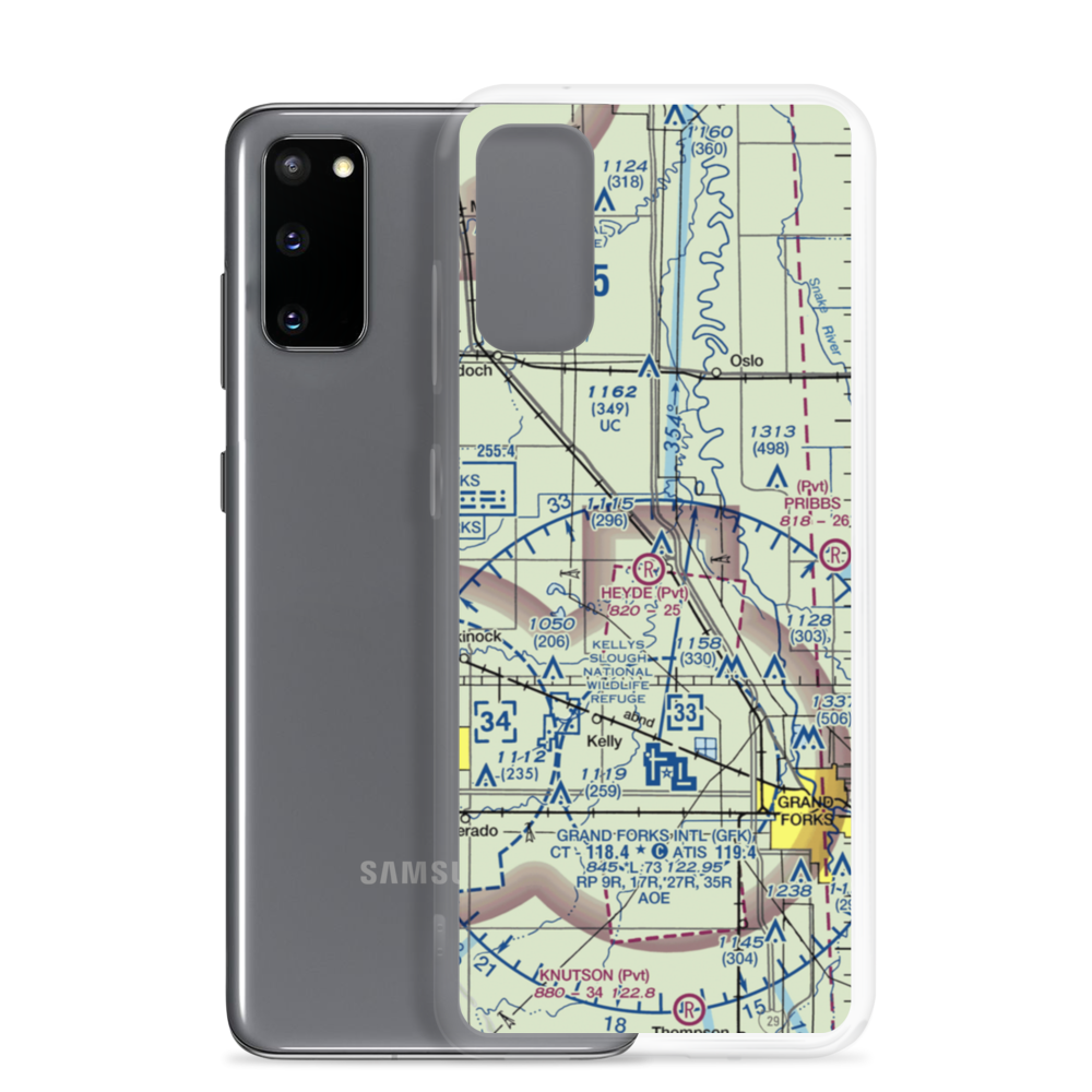 Heyde Airport (8ND4) VFR Sectional Samsung Case Samsung Galaxy S20 model shown