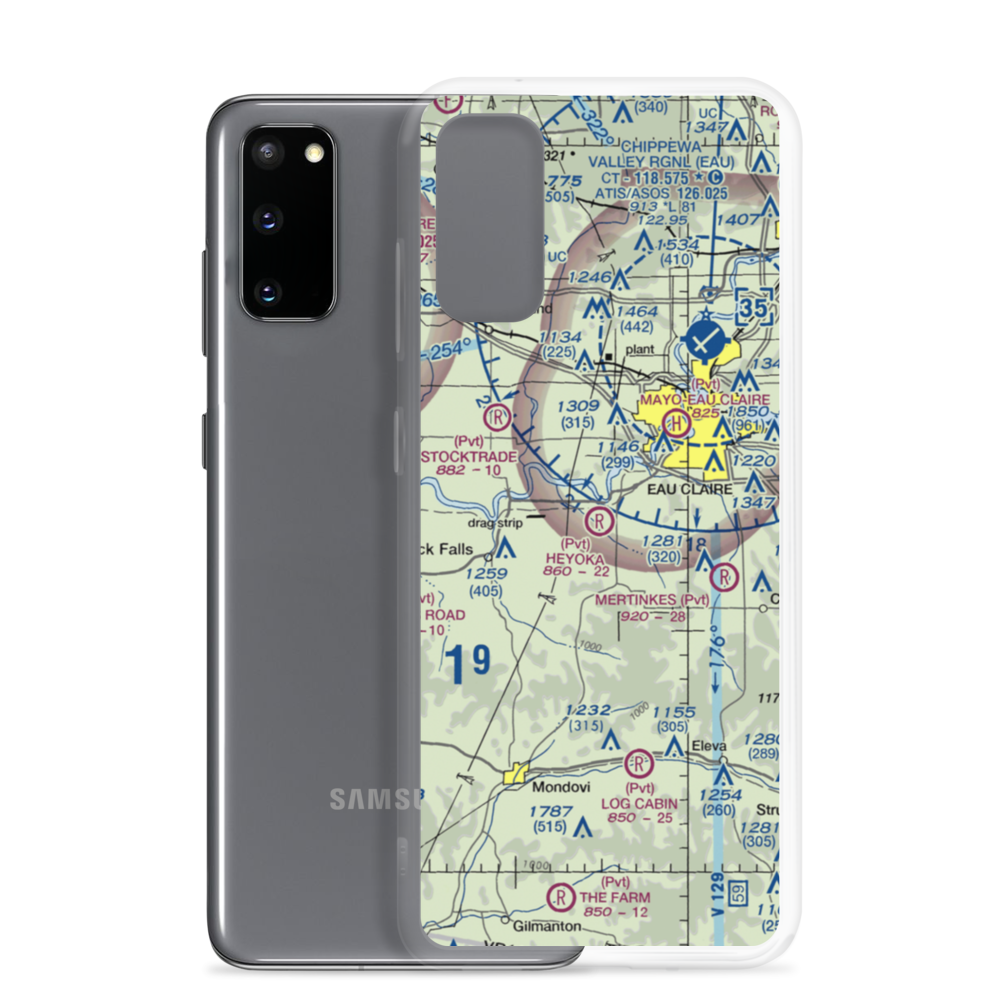 Heyoka Field (53WI) VFR Sectional Samsung Case Samsung Galaxy S20 model shown