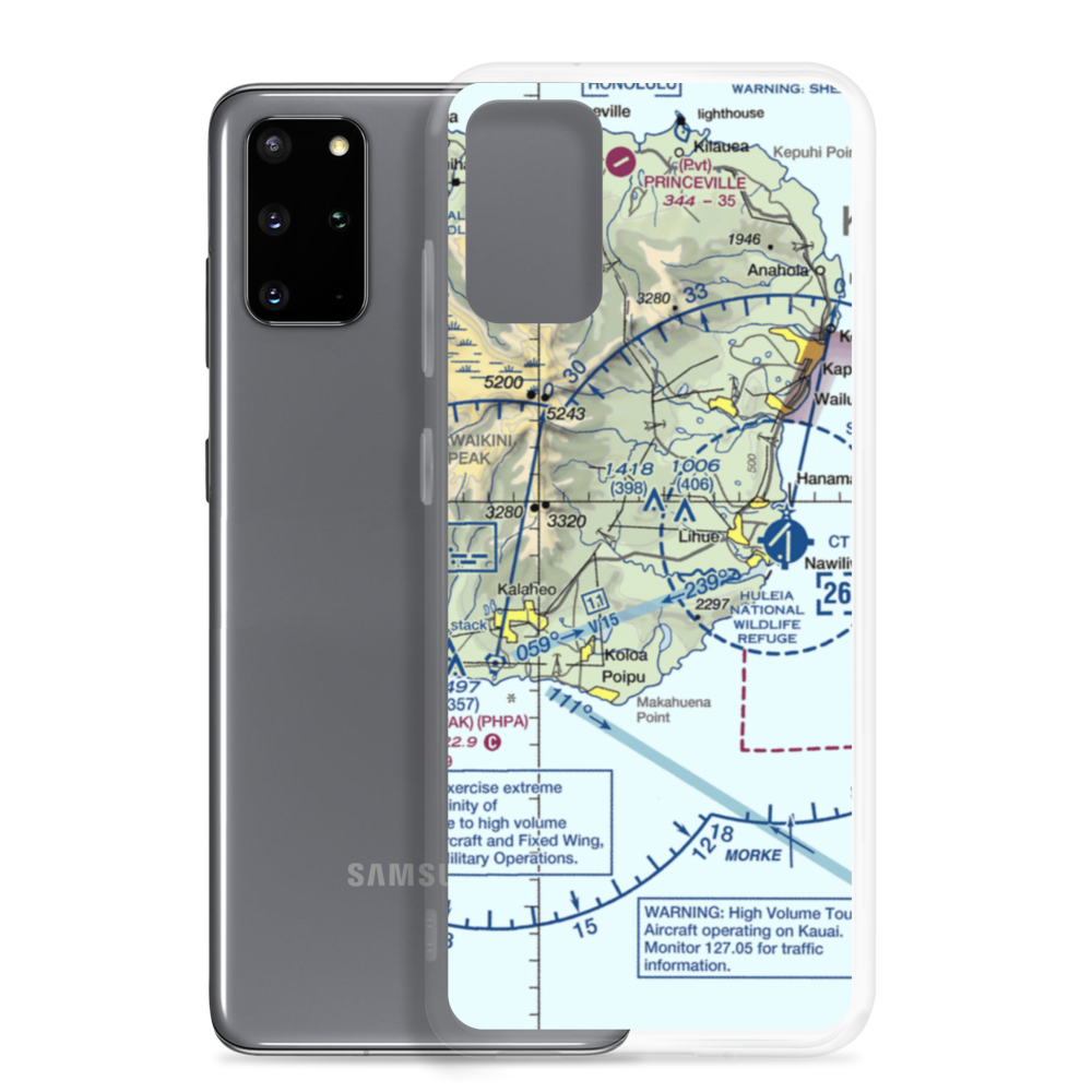 Hi 23 Airstrip (HI46) VFR Sectional Samsung Case Samsung Galaxy S20 Plus model shown