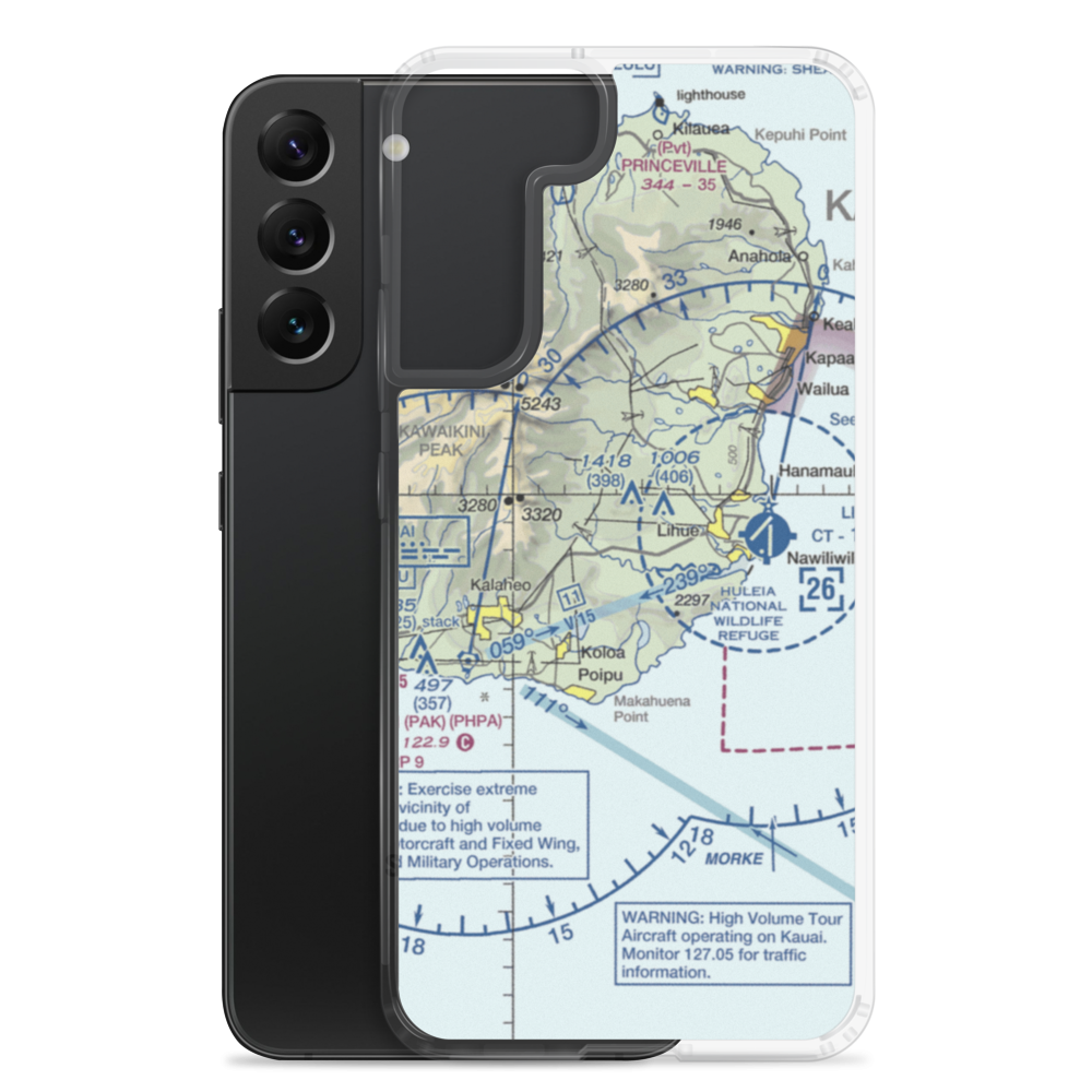 Hi 23 Airstrip (HI46) VFR Sectional Samsung Case Samsung Galaxy S22 Plus model shown