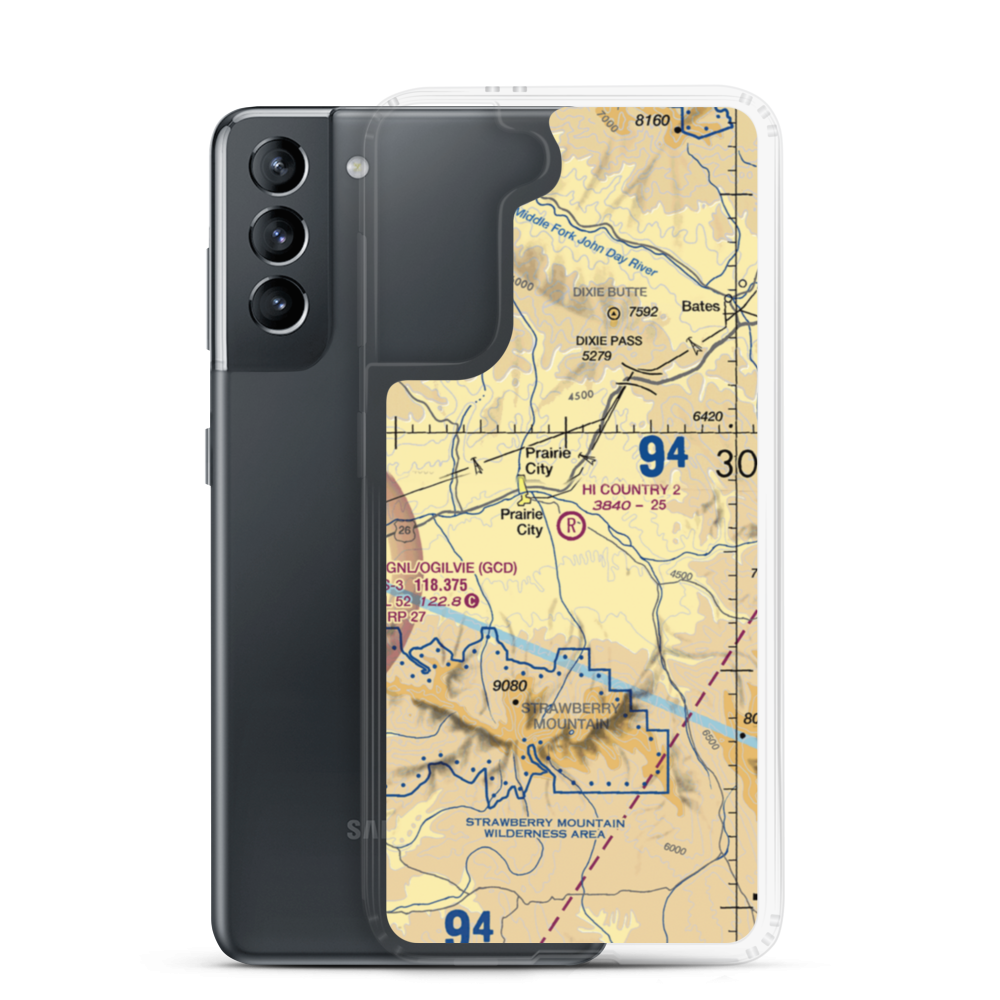 Hi Country No 2 Airport (97OR) VFR Sectional Samsung Case Samsung Galaxy S21 model shown