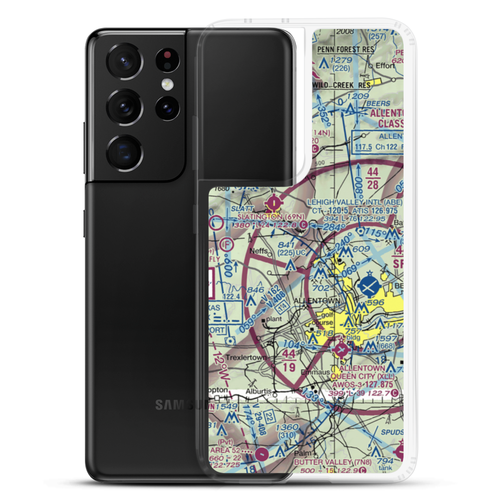 Hi-Vu Airport (PA65) VFR Sectional Samsung Case Samsung Galaxy S21 Ultra model shown