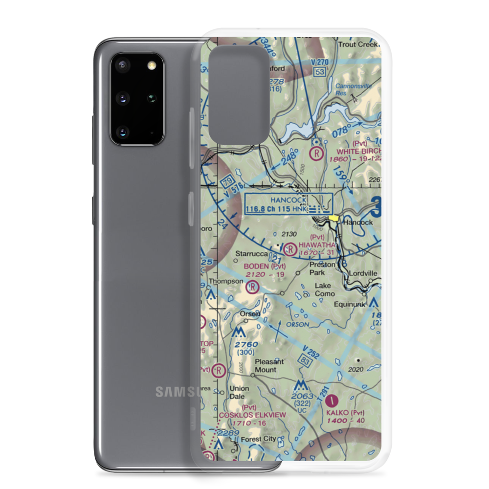 Hiawatha Airport (4PA6) VFR Sectional Samsung Case Samsung Galaxy S20 Plus model shown