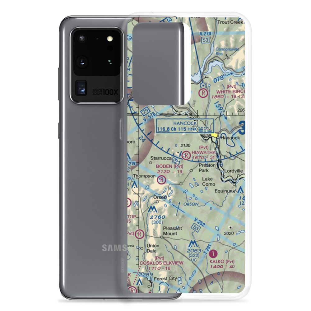 Hiawatha Airport (4PA6) VFR Sectional Samsung Case Samsung Galaxy S20 Ultra model shown