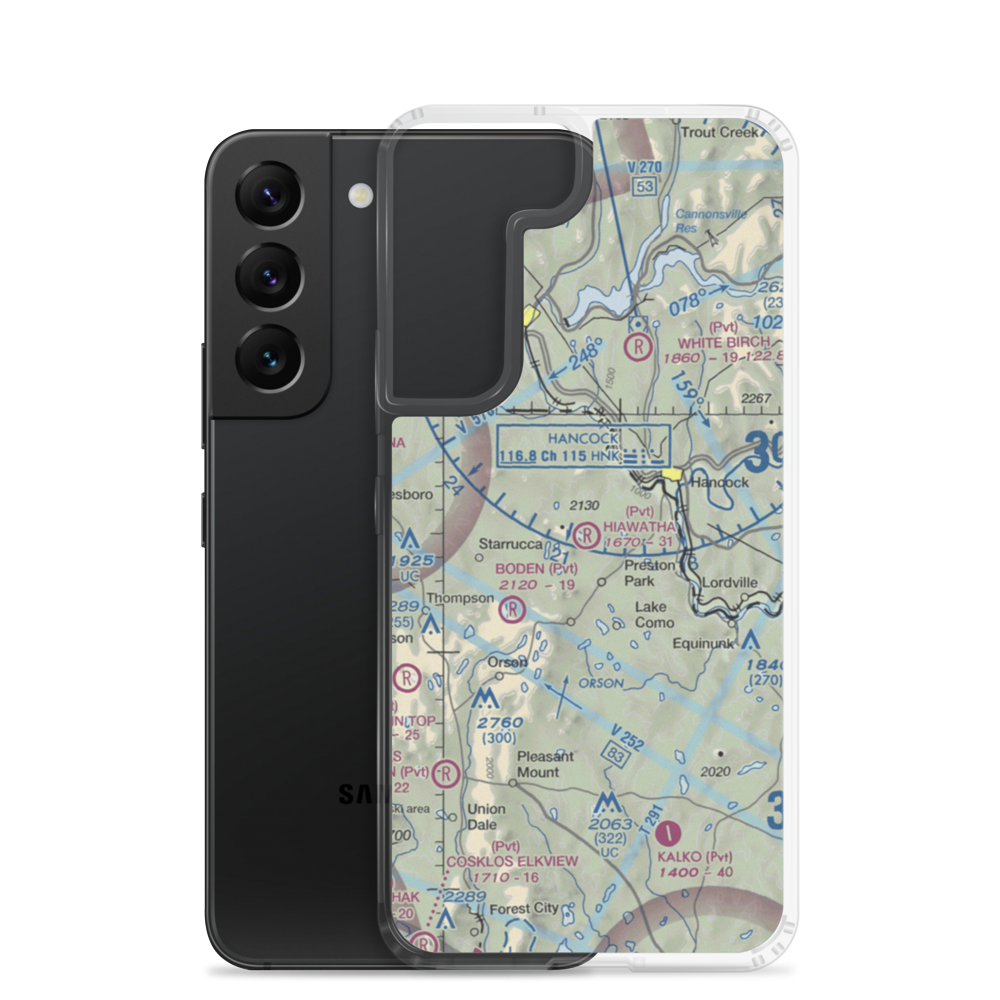 Hiawatha Airport (4PA6) VFR Sectional Samsung Case Samsung Galaxy S22 model shown