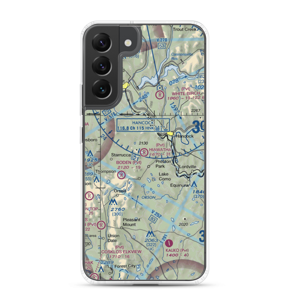 Hiawatha Airport (4PA6) VFR Sectional Samsung Case Samsung Galaxy S22 Plus model shown