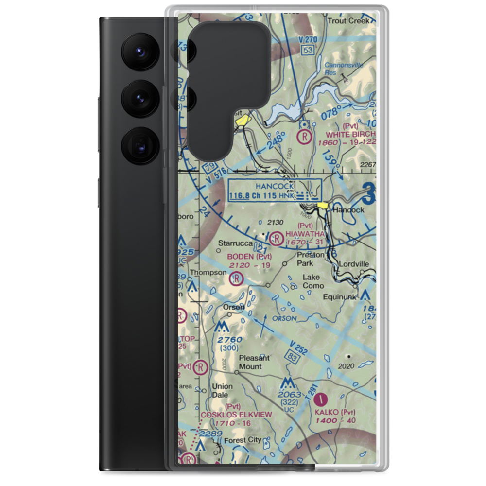 Hiawatha Airport (4PA6) VFR Sectional Samsung Case Samsung Galaxy S22 Ultra model shown