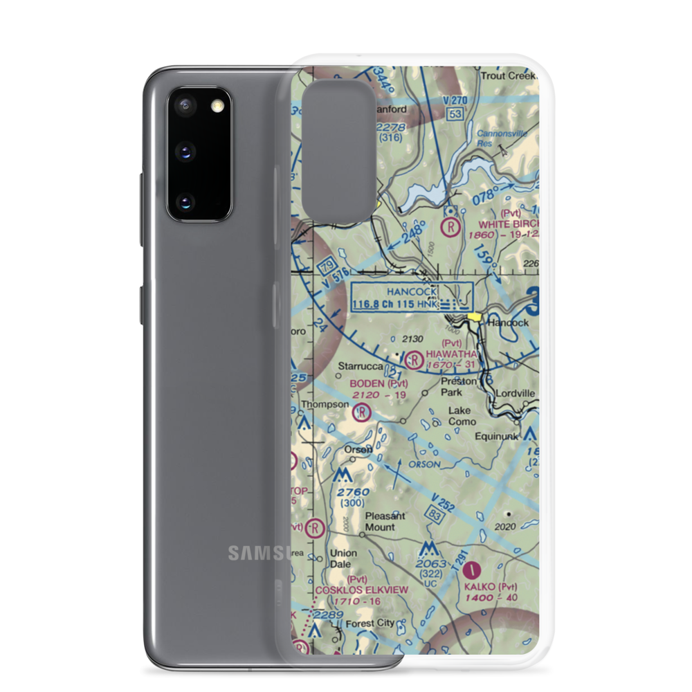 Hiawatha Airport (4PA6) VFR Sectional Samsung Case Samsung Galaxy S20 model shown