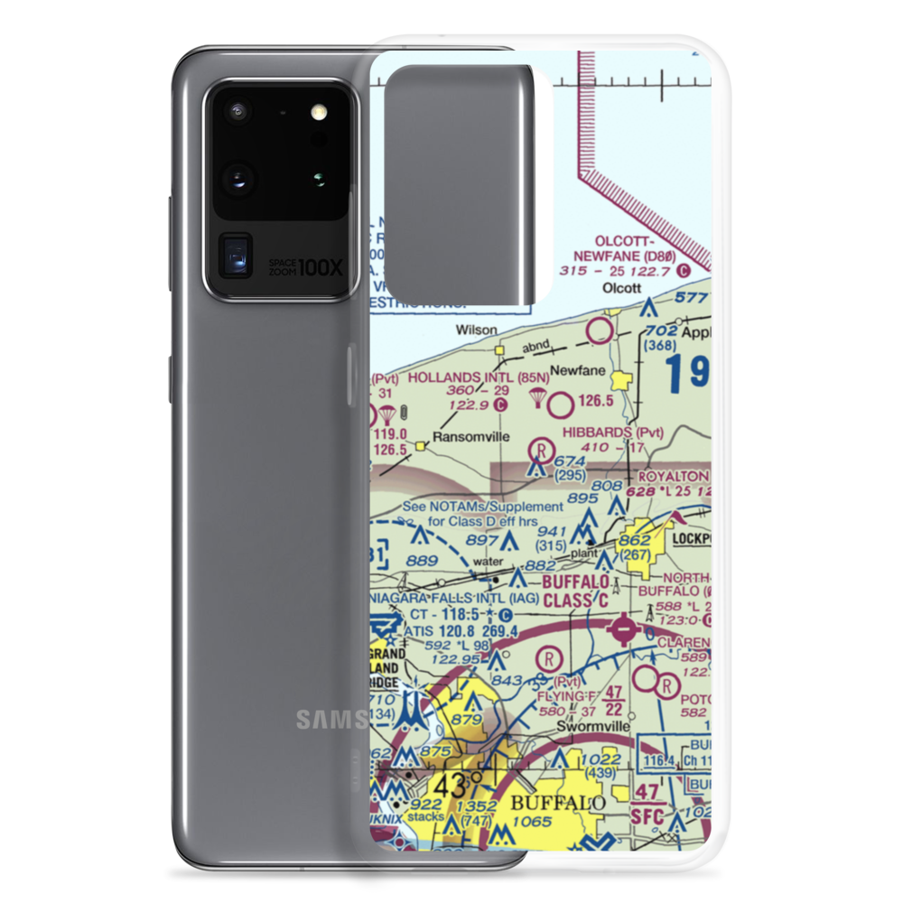 Hibbard's Airport (99NY) VFR Sectional Samsung Case Samsung Galaxy S20 Ultra model shown