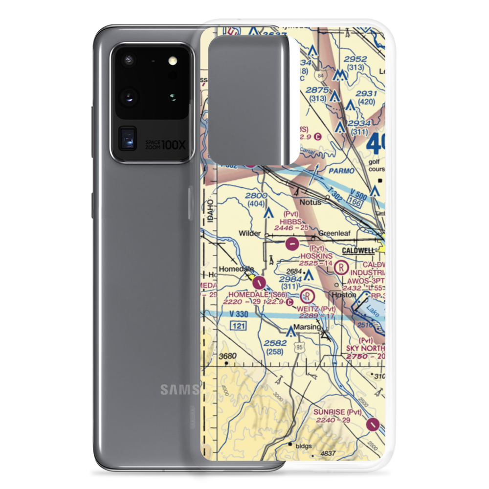 Hibbs Airport (ID97) VFR Sectional Samsung Case Samsung Galaxy S20 Ultra model shown