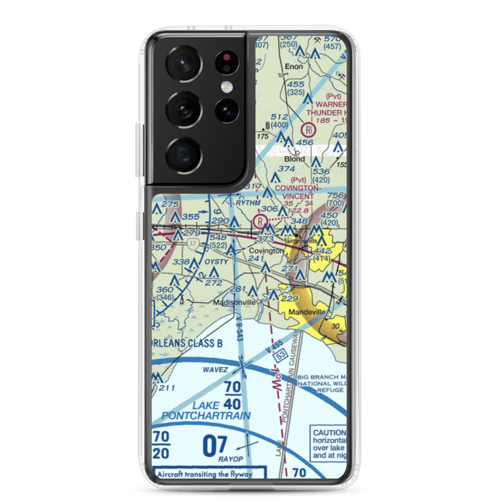Hickham Field (LS76) VFR Sectional Samsung Case Samsung Galaxy S21 Ultra model shown