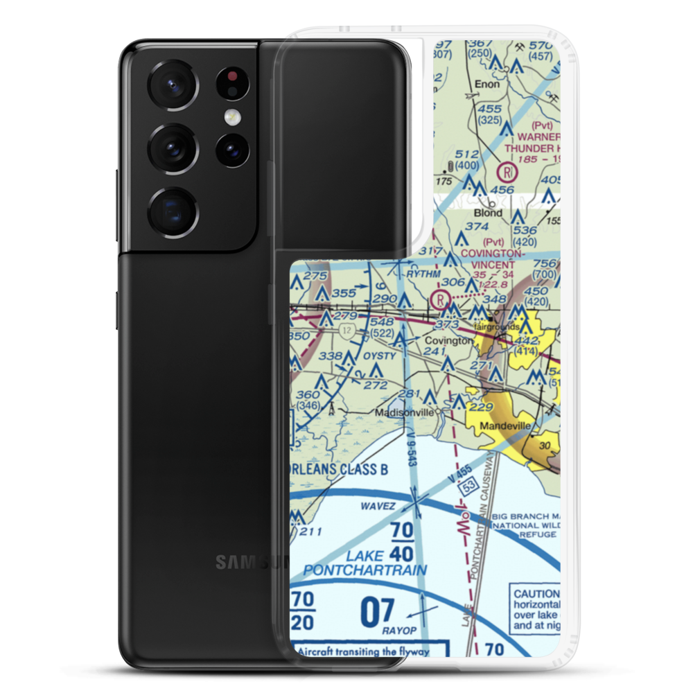 Hickham Field (LS76) VFR Sectional Samsung Case Samsung Galaxy S21 Ultra model shown