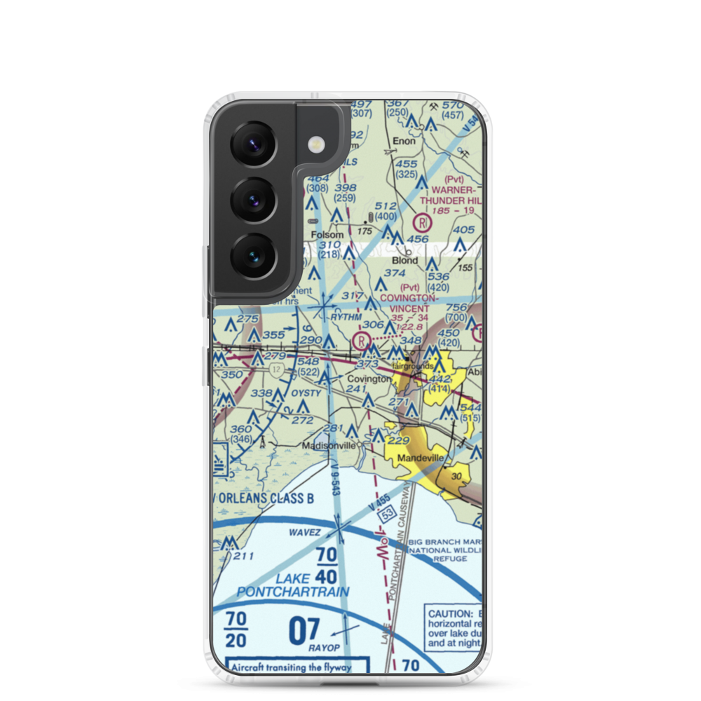 Hickham Field (LS76) VFR Sectional Samsung Case Samsung Galaxy S22 model shown