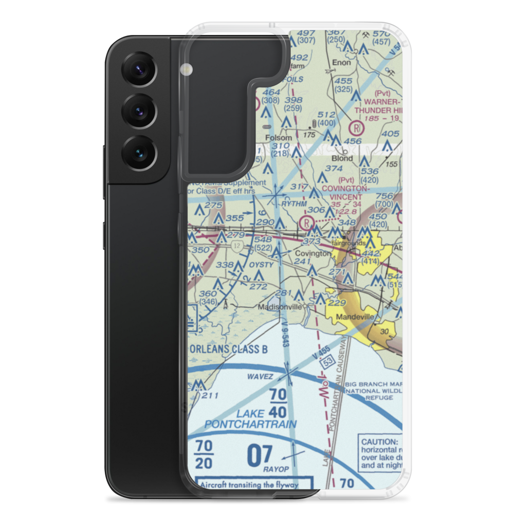Hickham Field (LS76) VFR Sectional Samsung Case Samsung Galaxy S22 Plus model shown
