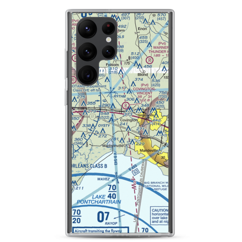 Hickham Field (LS76) VFR Sectional Samsung Case Samsung Galaxy S22 Ultra model shown