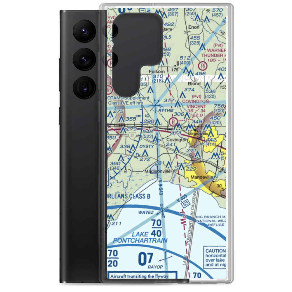 Hickham Field (LS76) VFR Sectional Samsung Case Samsung Galaxy S22 Ultra model shown