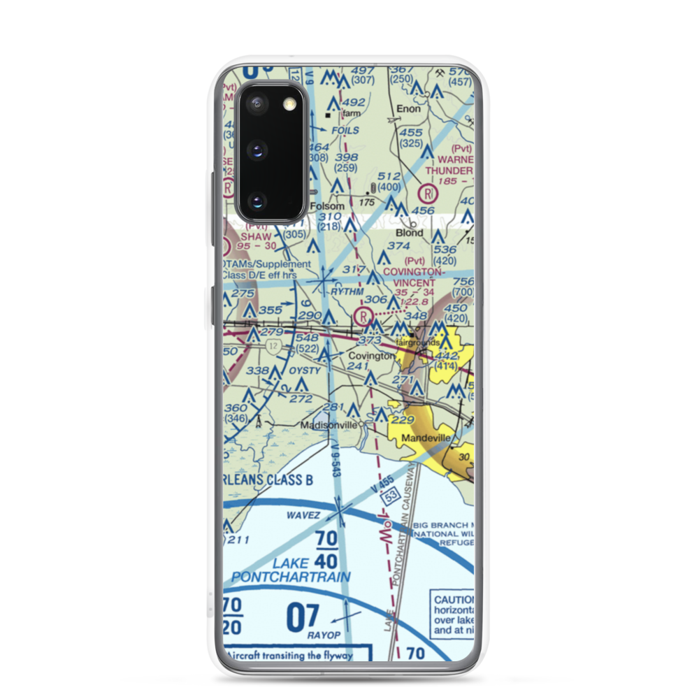 Hickham Field (LS76) VFR Sectional Samsung Case Samsung Galaxy S20 model shown
