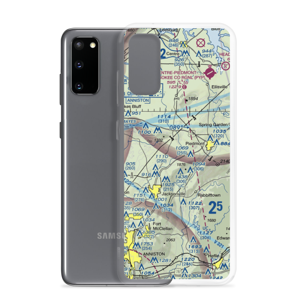 Hickory Grove STOLport (US-0064) VFR Sectional Samsung Case Samsung Galaxy S20 model shown