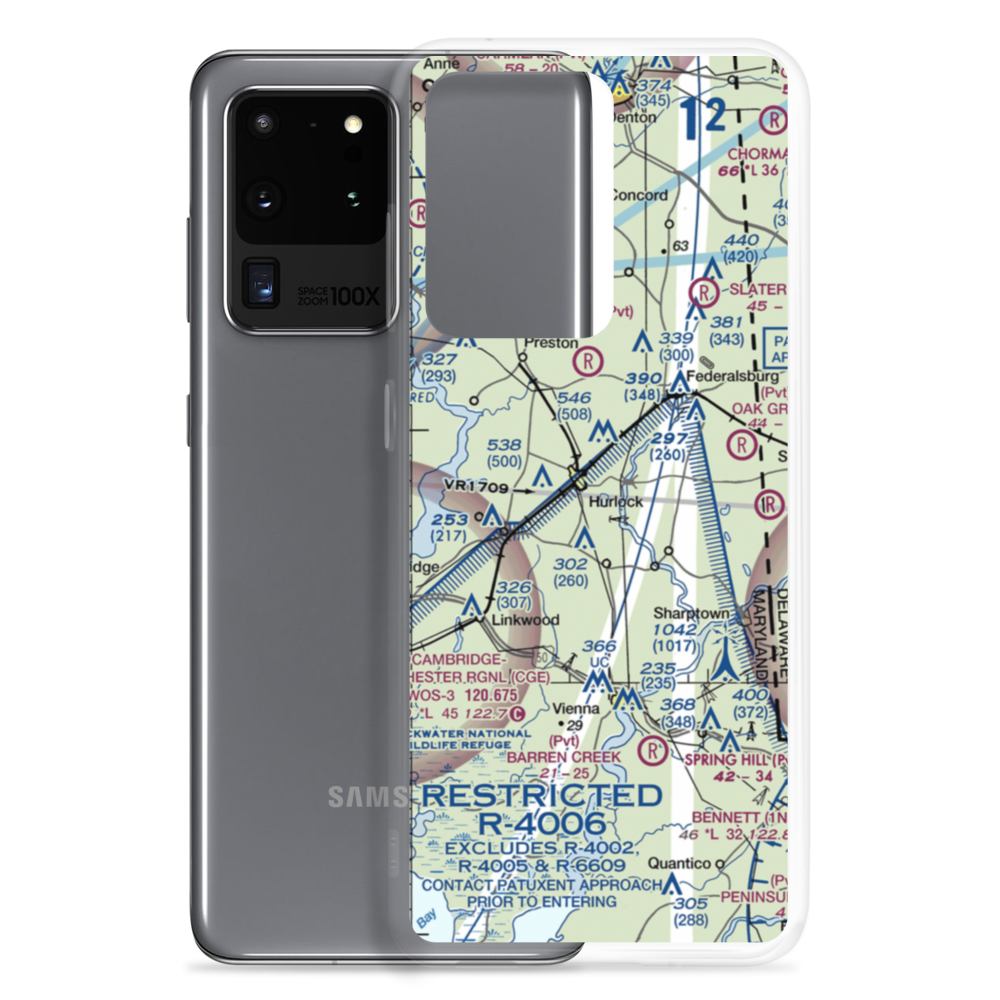 Hidden Hills Airport (3MD5) VFR Sectional Samsung Case Samsung Galaxy S20 Ultra model shown
